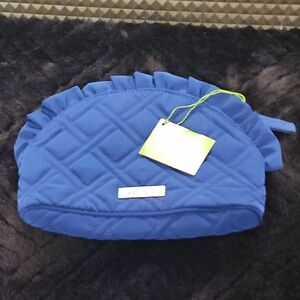 Vera Bradley Navy Quilted Makeup Bag